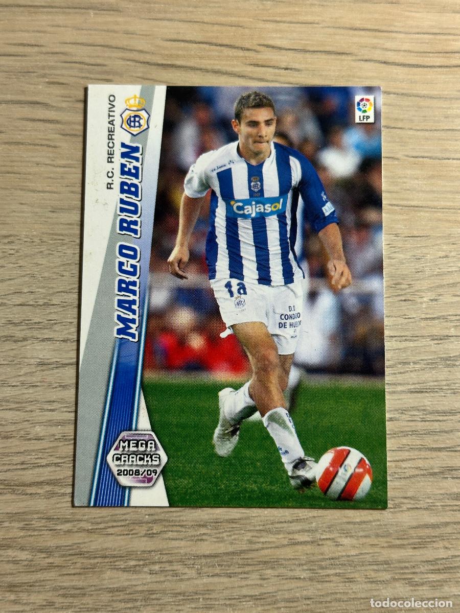 Football Stickers: 267 MARCO RUBEN RECREATIVO MEGACRACKS LIGA 2008 2009 PANINI 08 09