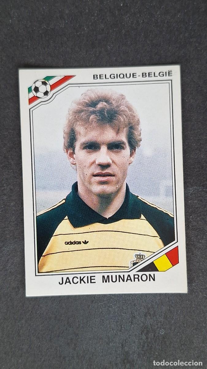 Cromos de F&uacute;tbol: L3 JACKIE MUNARON SELECCION BELGICA 145 MUNDIAL MEXICO 86 PANINI NUNCA PEGADO SIN PEGAR