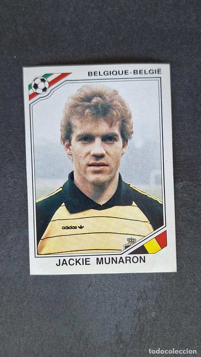 Cromos de F&uacute;tbol: L3 JACKIE MUNARON SELECCION BELGICA 145 MUNDIAL MEXICO 86 PANINI NUNCA PEGADO SIN PEGAR