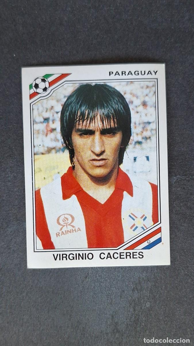 Football Stickers: L3 VIRGINIO CACERES SELECCION PARAGUAY 150 MUNDIAL MEXICO 86 PANINI NUNCA PEGADO SIN PEGAR