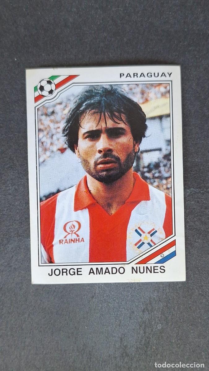 Figurine di Calcio: L3 JORGE AMADO NUNES SELECCION PARAGUAY 156 MUNDIAL MEXICO 86 PANINI NUNCA PEGADO SIN PEGAR