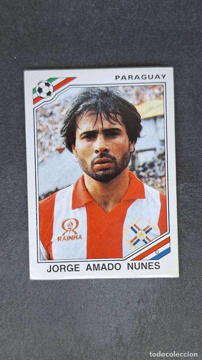 Figurine di Calcio: L3 JORGE AMADO NUNES SELECCION PARAGUAY 156 MUNDIAL MEXICO 86 PANINI NUNCA PEGADO SIN PEGAR