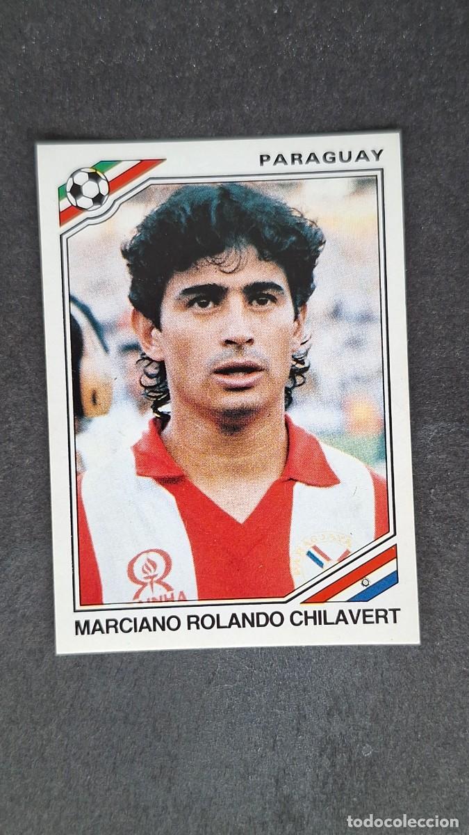 Figurine di Calcio: L3 MARCIANO ROLANDO CHILAVERT SELECCION PARAGUAY 157 MUNDIAL MEXICO 86 PANINI NUNCA PEGADO SIN PEGAR