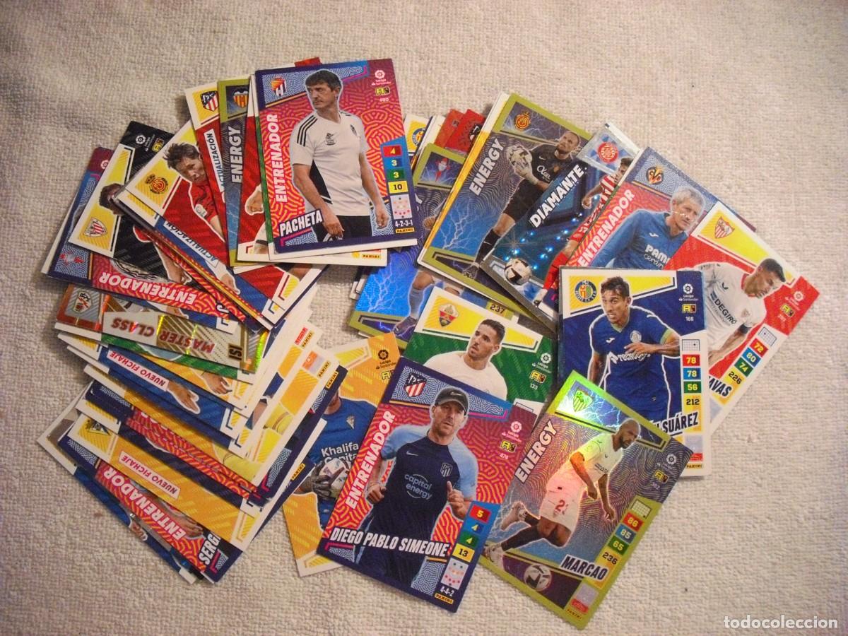 Cromos de F&uacute;tbol: LOTE DE 62 CARDS ADRENALYN , LIGA 2022/ 23 . PANINI