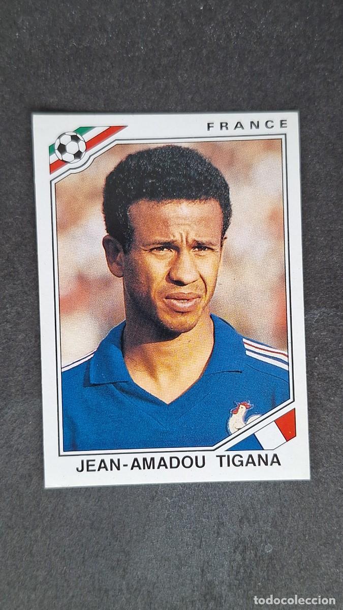 Cromos de F&uacute;tbol: L3 JEAN-AMADOU TIGANA SELECCION FRANCIA 173 MUNDIAL MEXICO 86 PANINI NUNCA PEGADO SIN PEGAR