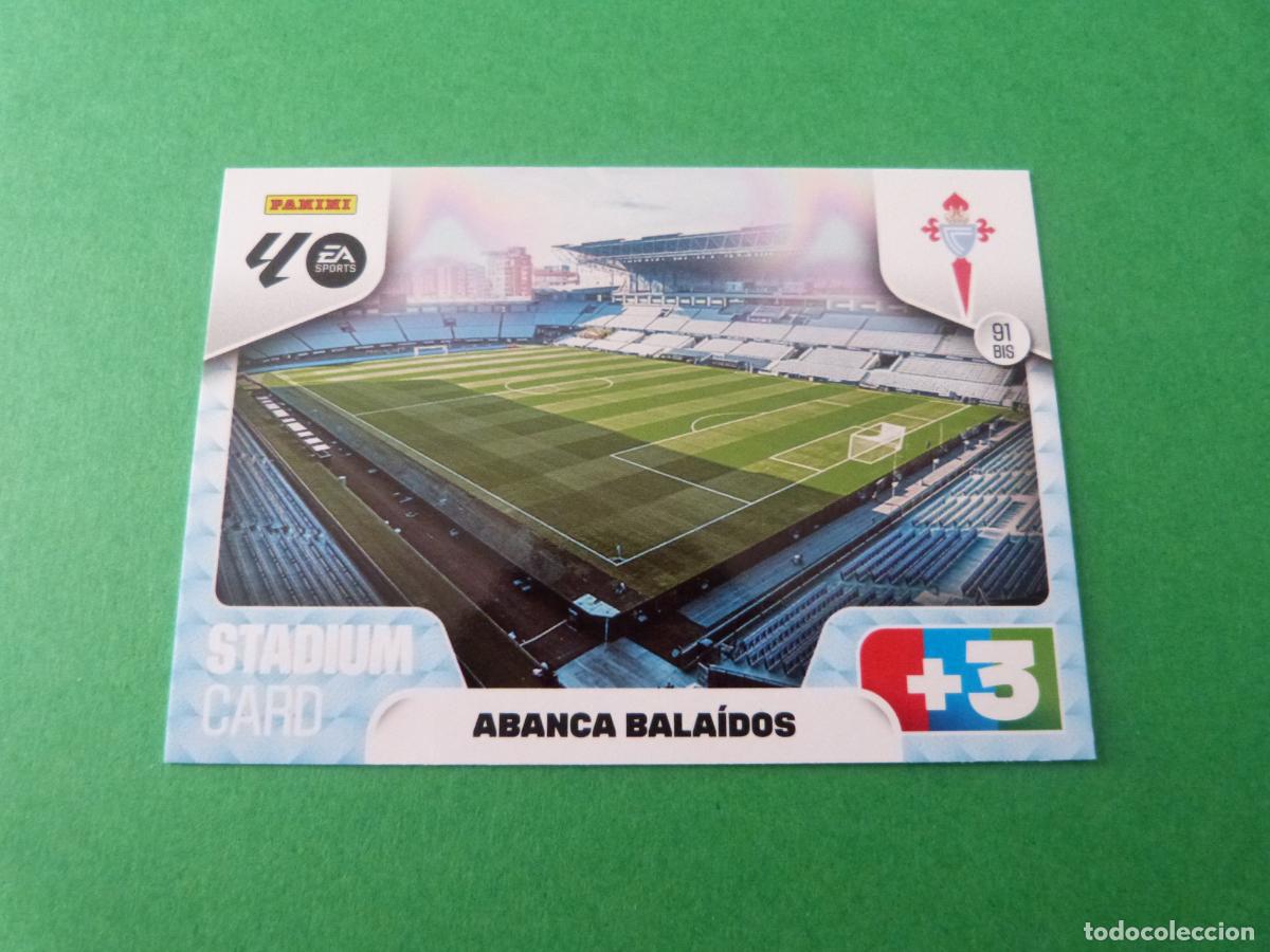 Cromos de F&uacute;tbol: TRADING CARD FUTBOL ABANCA BALAIDOS ESTADIO CELTA DE VIGO N 91 BIS LIGA ADRENALYN XL 2025-2026/25-26