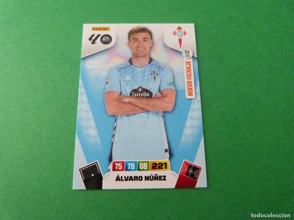 Cromos de F&uacute;tbol: TRADING CARD FUTBOL ALVARO NU&Ntilde;EZ CELTA DE VIGO N&ordm; 94 BIS LIGA ADRENALYN XL 2025-2026/25-26