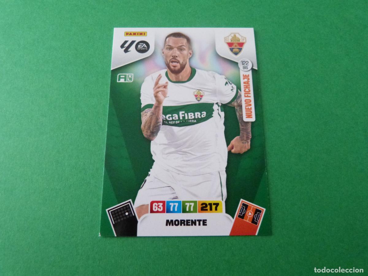 Cromos de F&uacute;tbol: TRADING CARD FUTBOL MORENTE ELCHE C.F. N&ordm; 122 BIS LIGA ADRENALYN XL 2025-2026/25-26