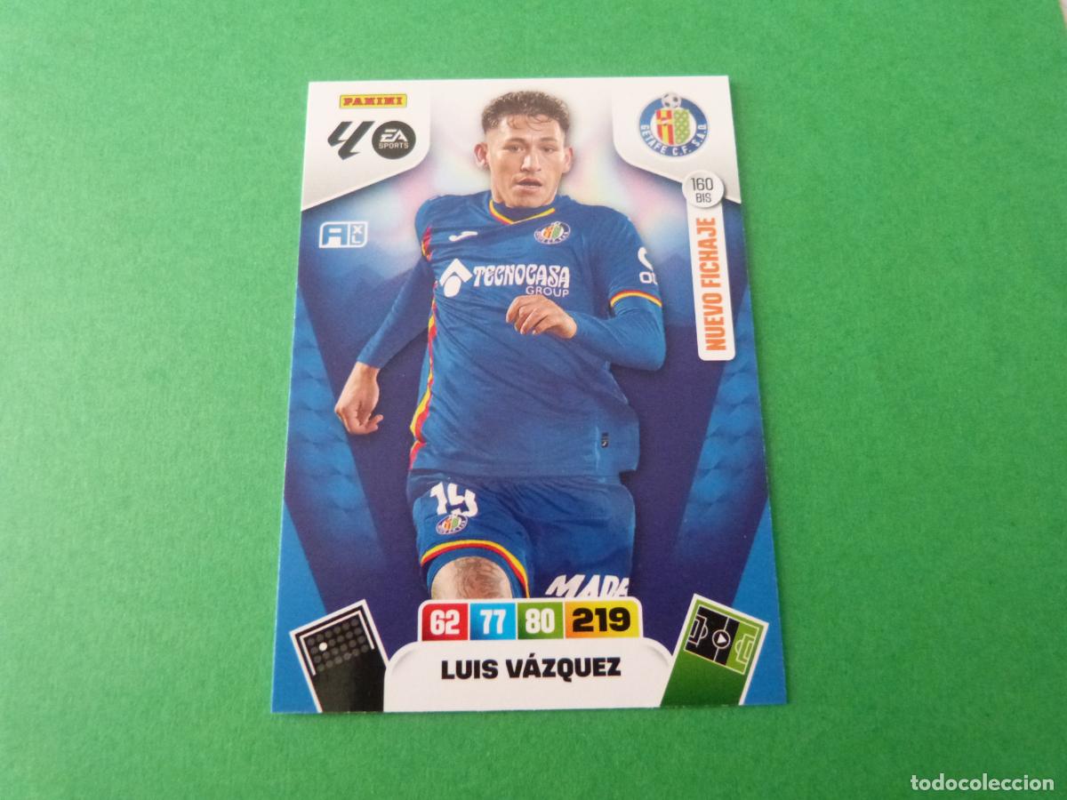 Cromos de F&uacute;tbol: TRADING CARD FUTBOL LUIS VAZQUEZ GETAFE C.F. N&ordm; 160 BIS LIGA ADRENALYN XL 2025-2026/25-26