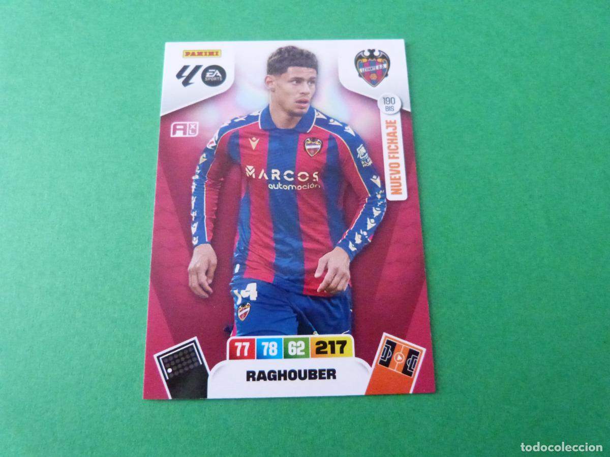 Cromos de F&uacute;tbol: TRADING CARD FUTBOL RAGHOUBER LEVANTE U.D. N&ordm; 190 BIS LIGA ADRENALYN XL 2025-2026/25-26
