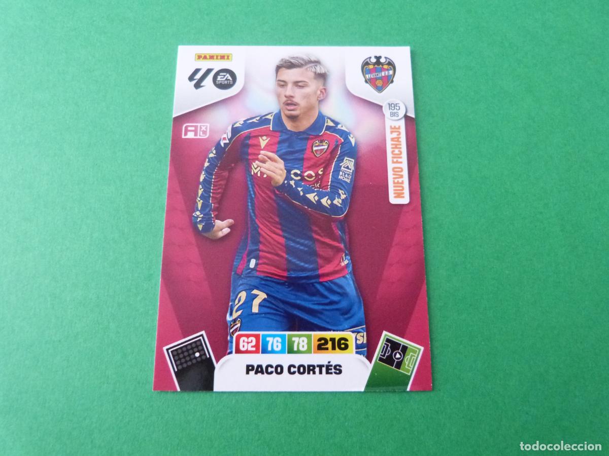Cromos de F&uacute;tbol: TRADING CARD FUTBOL PACO CORTES LEVANTE U.D. N&ordm; 195 BIS LIGA ADRENALYN XL 2025-2026/25-26