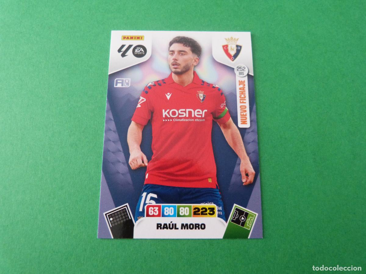 Cartes &agrave; collectionner de Football: TRADING CARD FUTBOL RAUL MORO AT. OSASUNA N&ordm; 252 BIS LIGA ADRENALYN XL 2025-2026/25-26
