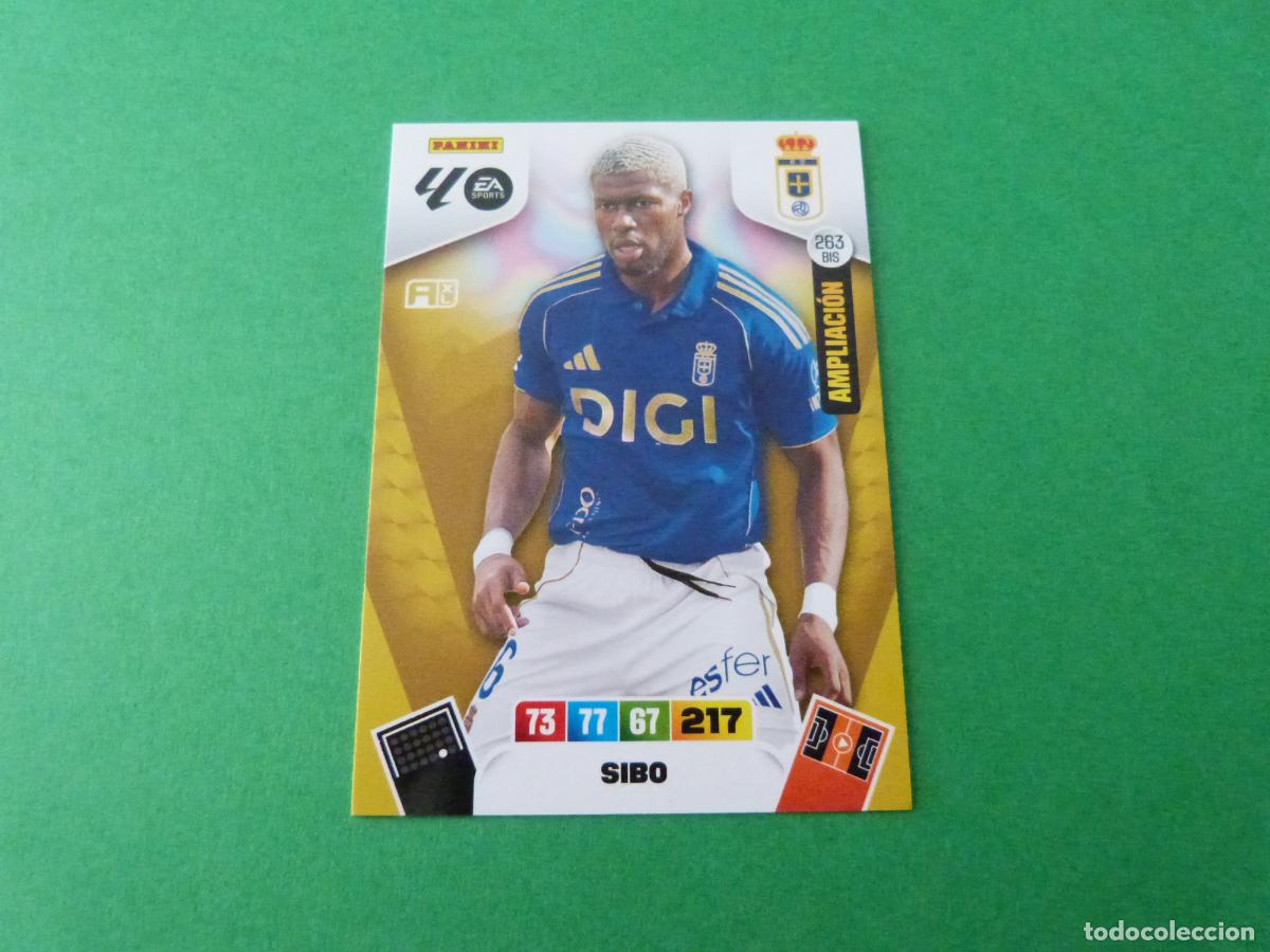Cromos de F&uacute;tbol: TRADING CARD FUTBOL SIBO REAL OVIEDO C.F. N&ordm; 263 BIS LIGA ADRENALYN XL 2025-2026/25-26