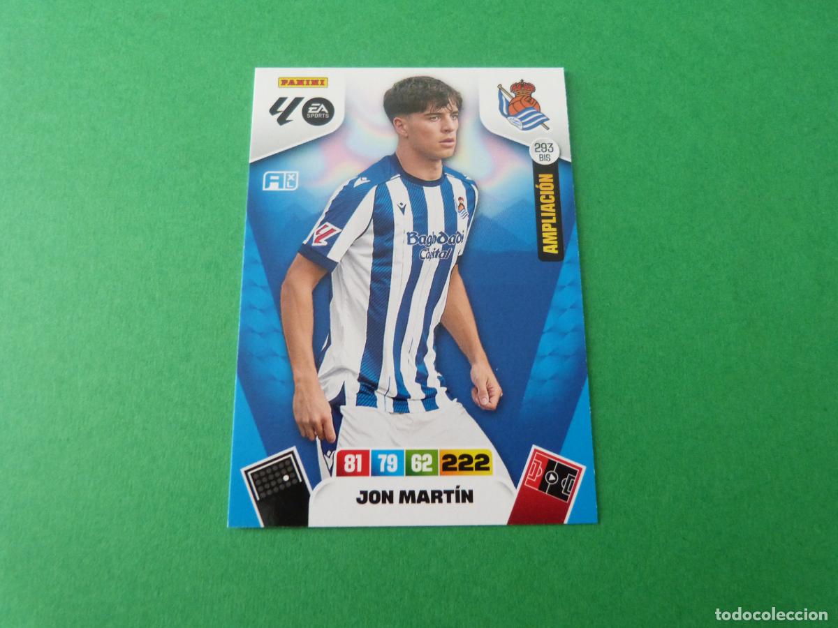 Cromos de F&uacute;tbol: TRADING CARD FUTBOL JON MARTIN REAL SOCIEDAD N&ordm; 293 BIS LIGA ADRENALYN XL 2025-2026/25-26