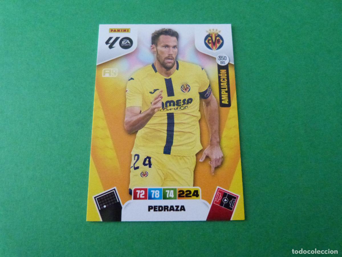 Cromos de F&uacute;tbol: TRADING CARD FUTBOL PEDRAZA VILLARREAL C.F. N&ordm; 350 BIS LIGA ADRENALYN XL 2025-2026/25-26
