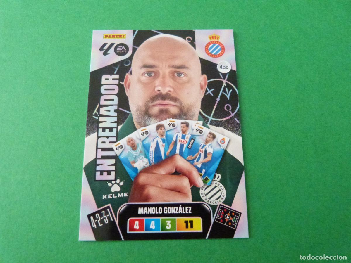 Cromos de F&uacute;tbol: TRADING CARD FUTBOL MANOLO GONZALEZ R.C.D. ESPA&Ntilde;OL-ESPANYOL N&ordm; 486 LIGA ADRENALYN XL 2025-2026/25-26