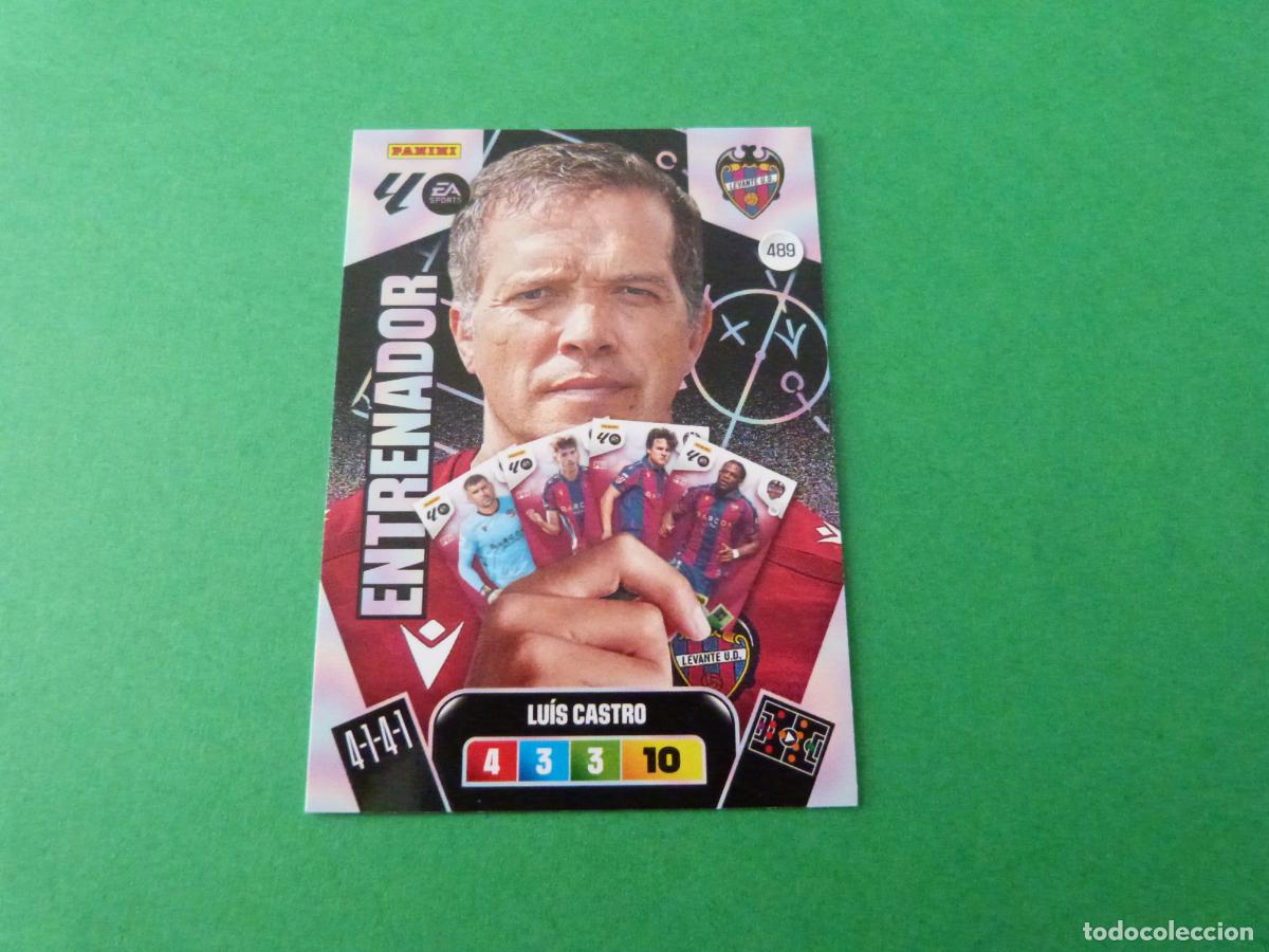 Cromos de F&uacute;tbol: TRADING CARD FUTBOL LUIS CASTRO LEVANTE U.D. N&ordm; 489 LIGA ADRENALYN XL 2025-2026/25-26