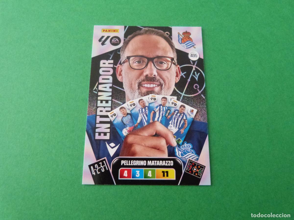 Football Stickers: TRADING CARD FUTBOL PELLEGRINO MATARAZZO REAL SOCIEDAD N&ordm; 495 LIGA ADRENALYN XL 2025-2026/25-26