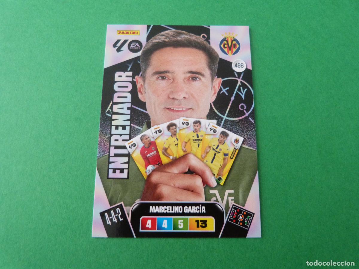 Football Stickers: TRADING CARD FUTBOL MARCELINO GARCIA VILLARREAL C.F. N&ordm; 498 LIGA ADRENALYN XL 2025-2026/25-26