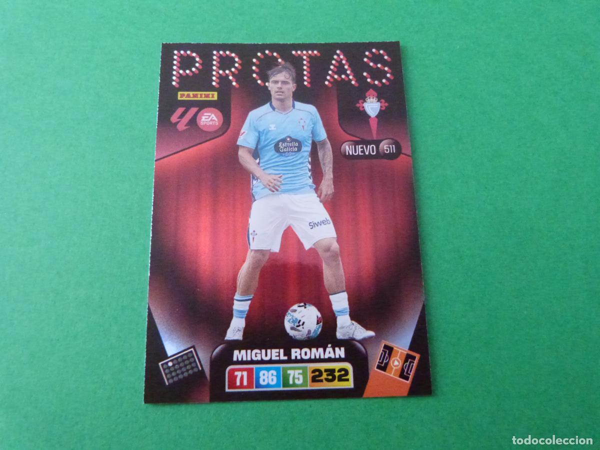 Football Stickers: TRADING CARD FUTBOL MIGUEL ROMAN CELTA DE VIGO N&ordm; 511 LIGA ADRENALYN XL 2025-2026/25-26