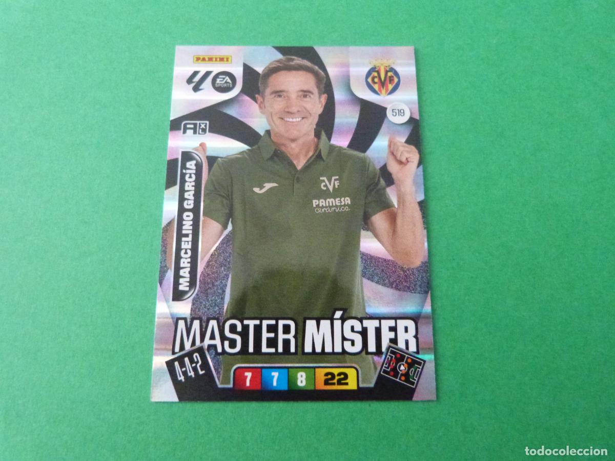 Cromos de F&uacute;tbol: TRADING CARD FUTBOL MARCELINO GARCIA VILLARREAL C.F. N&ordm; 519 LIGA ADRENALYN XL 2025-2026/25-26