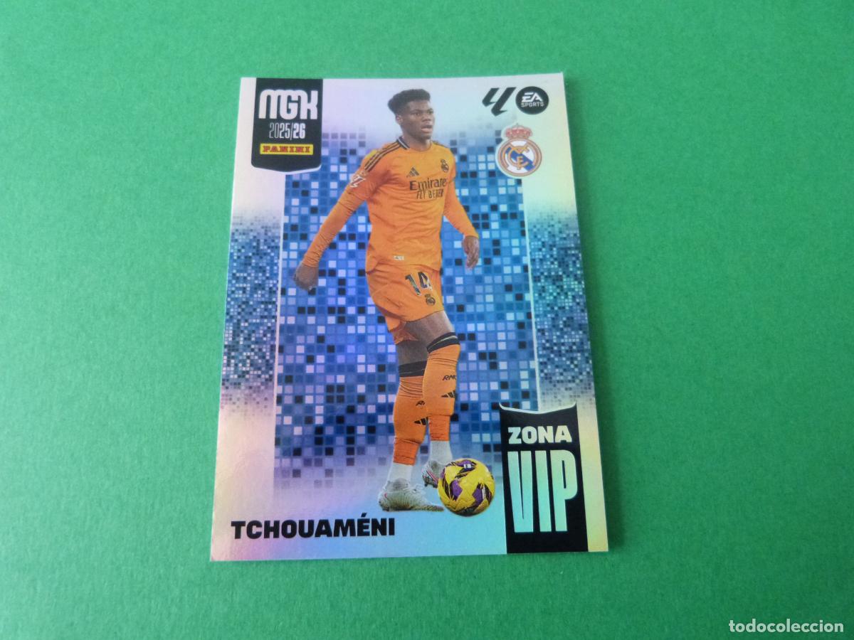 Cromos de F&uacute;tbol: TRADING CARD FUTBOL TCHOUAMENI REAL MADRID C.F. N&ordm; 405 LIGA MEGACRACKS 2025-2026/25-26