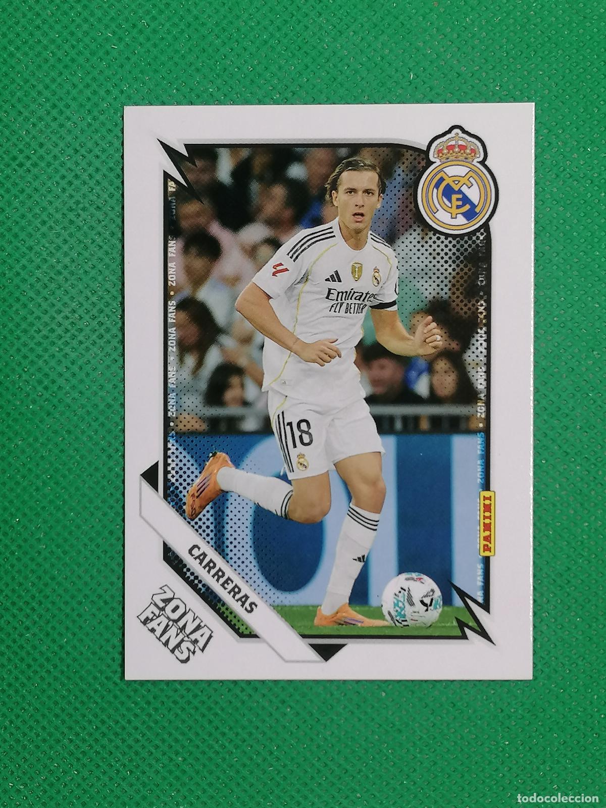 Cromos de F&uacute;tbol: 35 CARRERAS ZONA FANS ⚽ PANINI CLUB REAL MADRID CARD 25 26 2025 2026 ⚽