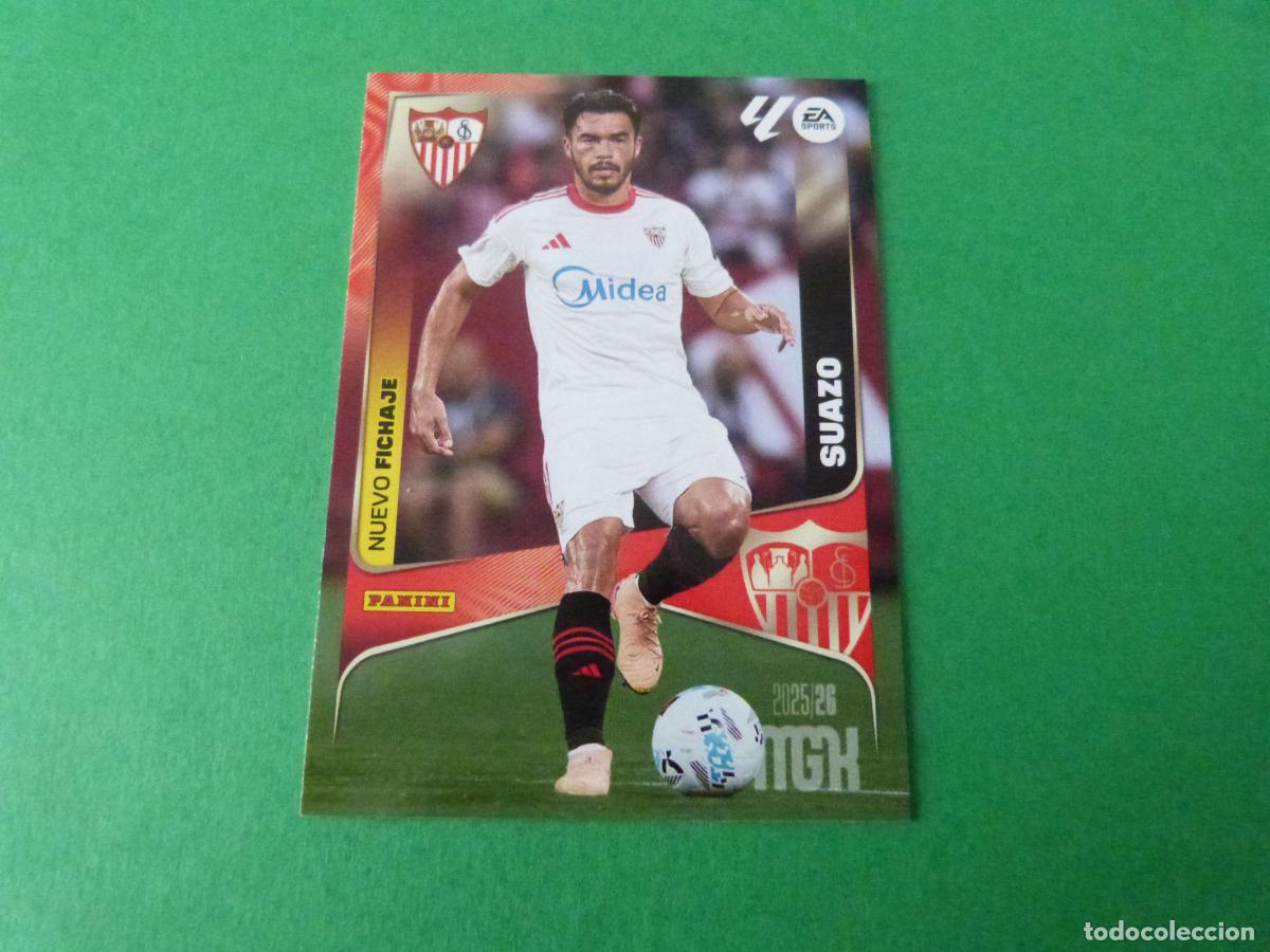 Cromos de F&uacute;tbol: TRADING CARD FUTBOL SUAZO SEVILLA F.C. N&ordm; 460 LIGA MEGACRACKS 2025-2026/25-26