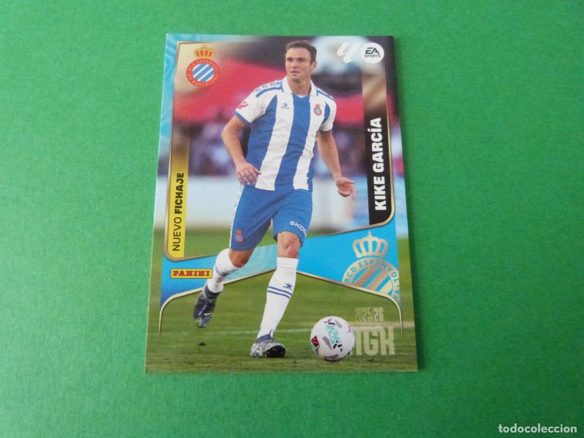 Cromos de F&uacute;tbol: TRADING CARD FUTBOL KIKE GARCIA R.C.D. ESPA&Ntilde;OL-ESPANYOL N&ordm; 445 LIGA MEGACRACKS 2025-2026/25-26