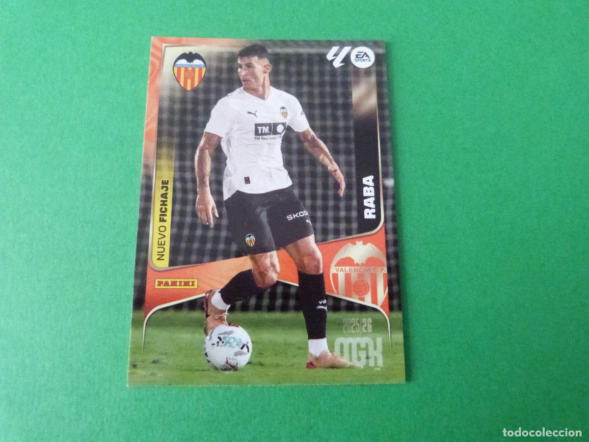 Cromos de F&uacute;tbol: TRADING CARD FUTBOL RABA VALENCIA C.F. N&ordm; 444 LIGA MEGACRACKS 2025-2026/25-26