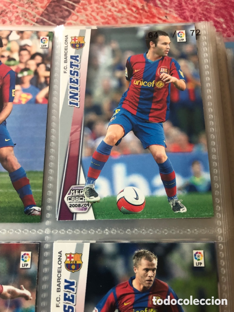 Cromos de F&uacute;tbol: Megacracks 2008 2009 iniesta 66 Barcelona