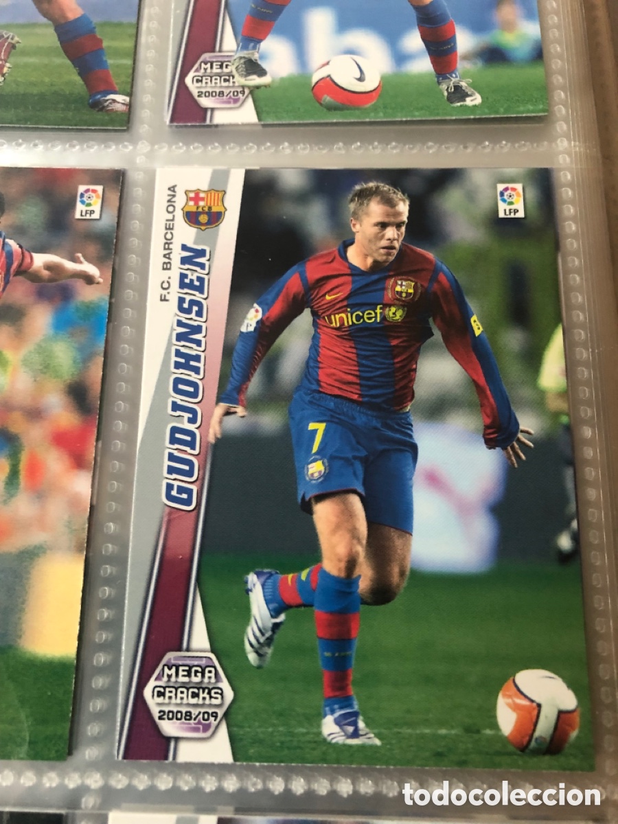Cromos de F&uacute;tbol: Megacracks 2008 2009 gudjonnsen 69 Barcelona