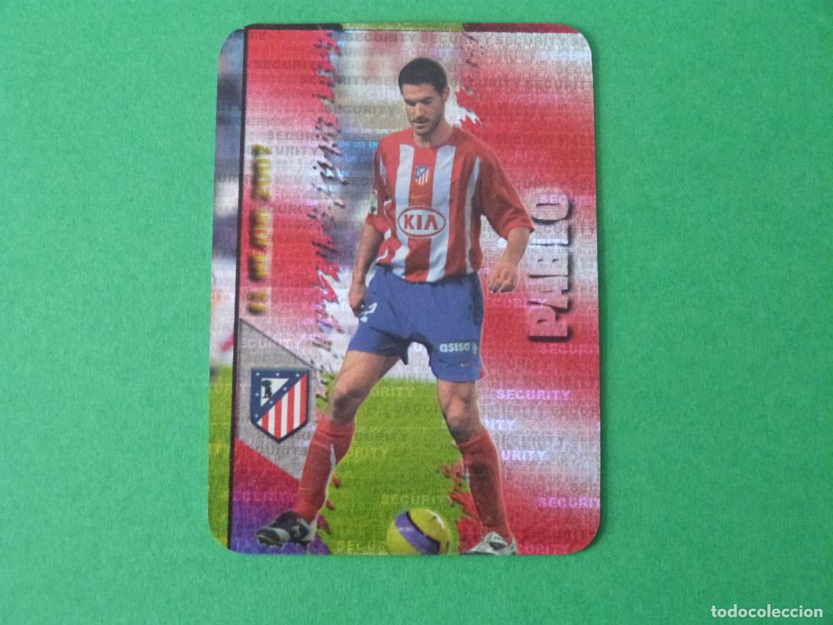 Cromos de Futebol: TRADING CARD FUTBOL PABLO ATLETICO DE MADRID B. SECURITY 189 FICHAS LIGA MUNDICROMO 2007-2008/07-08