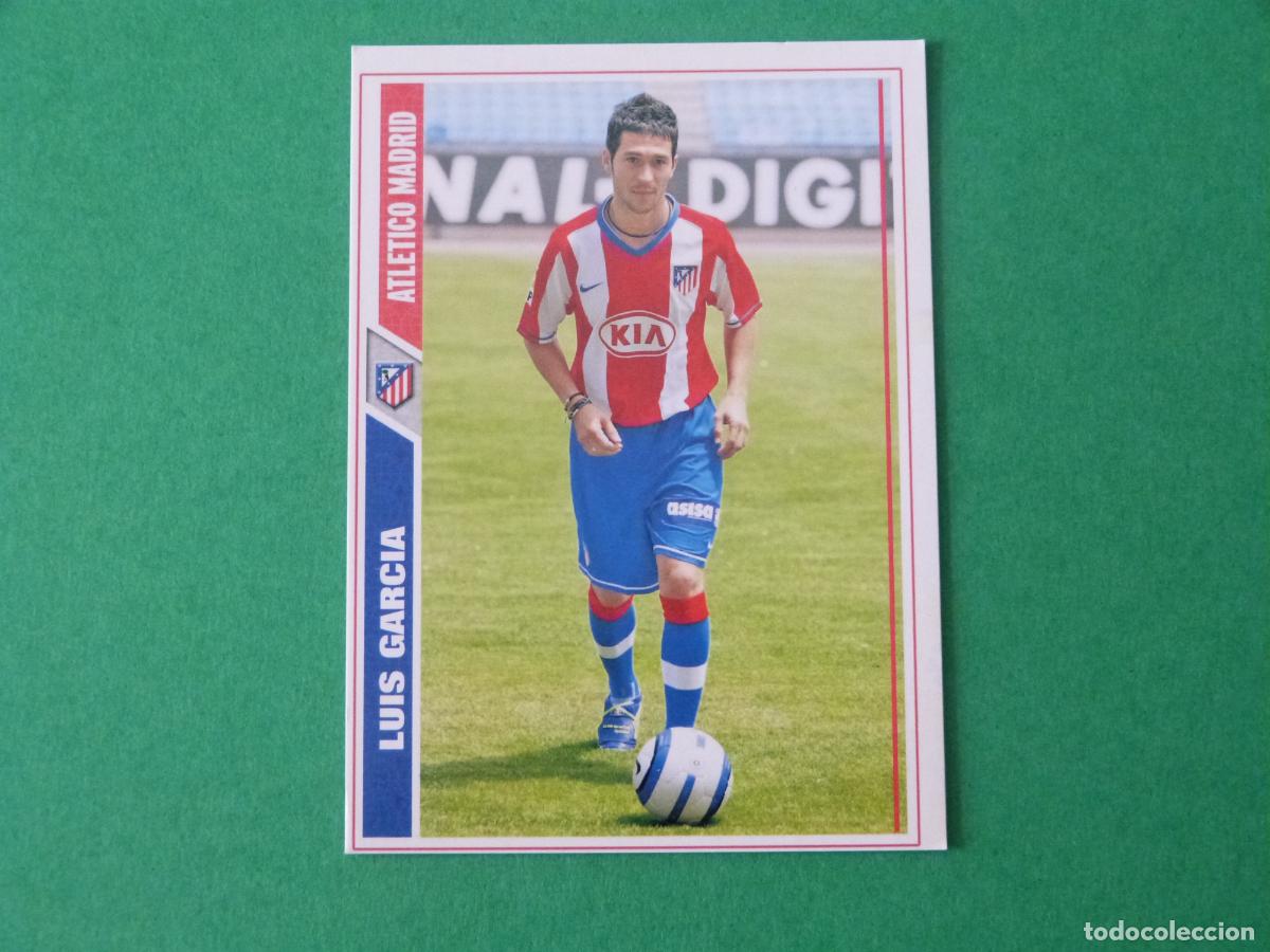 Cromos de F&uacute;tbol: TRADING CARD FUTBOL LUIS GARCIA ATLETICO DE MADRID N&ordm; 184 FICHAS LIGA MUNDICROMO 2007-2008/07-08