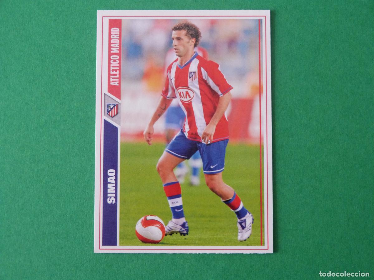 Cromos de F&uacute;tbol: TRADING CARD FUTBOL SIMAO ATLETICO DE MADRID N&ordm; 176 FICHAS LIGA MUNDICROMO 2007-2008/07-08