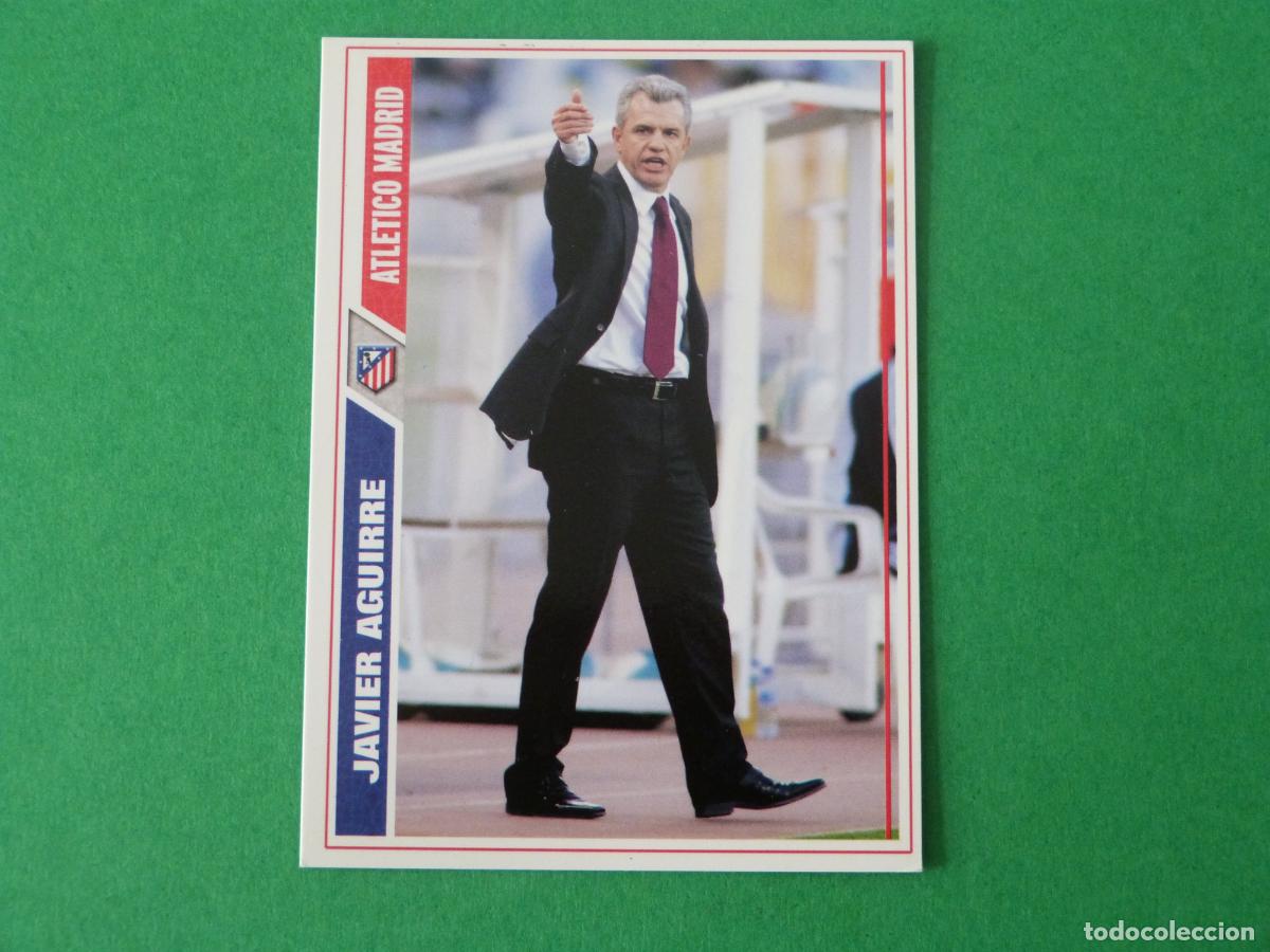 Cromos de F&uacute;tbol: TRADING CARD FUTBOL JAVIER AGUIRRE ATLETICO DE MADRID N&ordm; 166 FICHAS LIGA MUNDICROMO 2007-2008/07-08