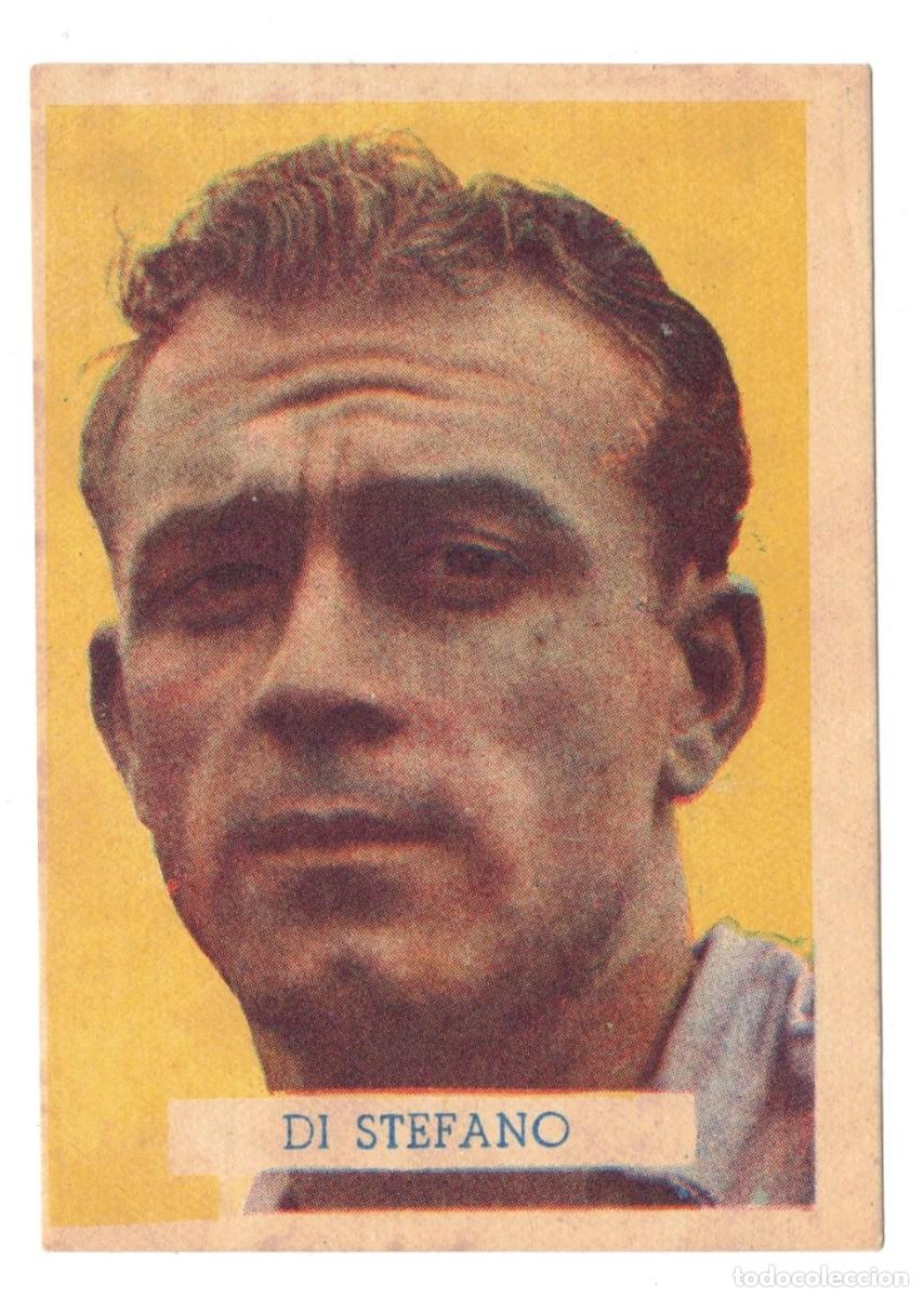 Cartes &agrave; collectionner de Football: Di Stefano (&Aacute;lbum futbolistas Torras, 1953). Muy buen estado.