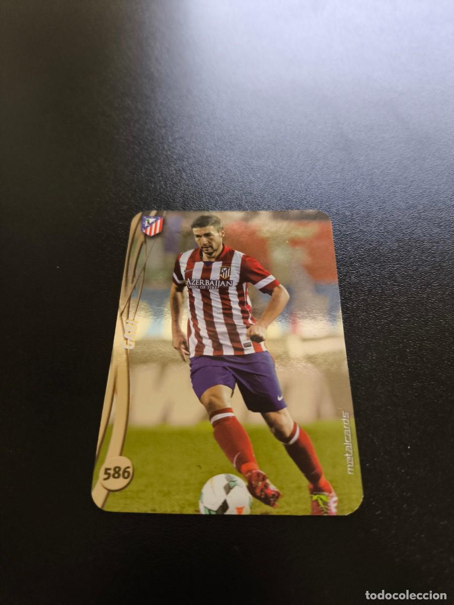 Cromos de F&uacute;tbol: 586 GABI ATLETICO DE MADRID BRILLO LISO PLATA MUNDICROMO LIGA 2014 2015 14 15 NO PANINI ESTE