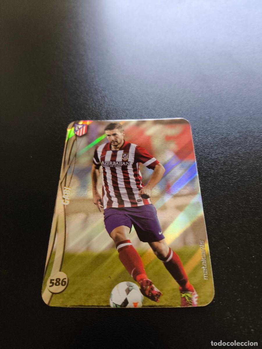 Cromos de F&uacute;tbol: 586 GABI ATLETICO DE MADRID BRILLO RAYAS PLATA MUNDICROMO LIGA 2014 2015 14 15 NO PANINI ESTE