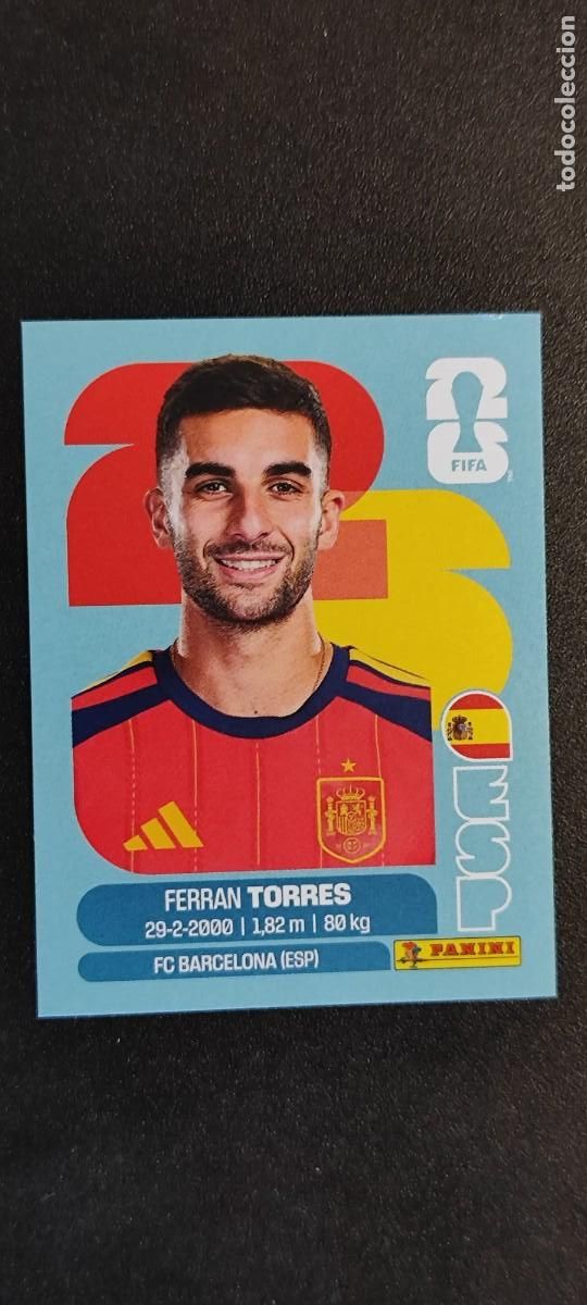 Cromos de F&uacute;tbol: FIFA WORLD CUP 2026 STICKER FERRAN TORRES ESPA&Ntilde;A # ESP18 PANINI