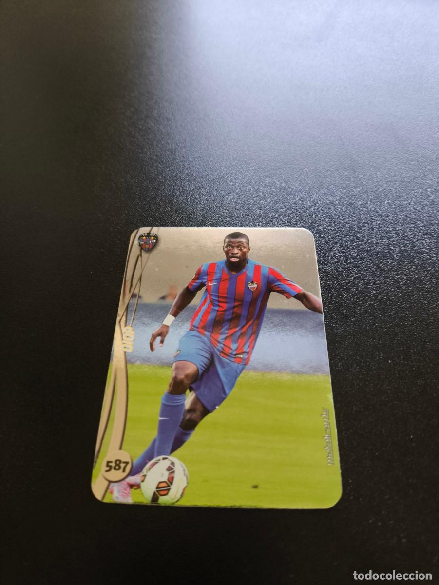 Cromos de F&uacute;tbol: 587 DIOP ALTA LEVANTE BRILLO LISO PLATA MUNDICROMO LIGA 2014 2015 14 15 NO PANINI ESTE
