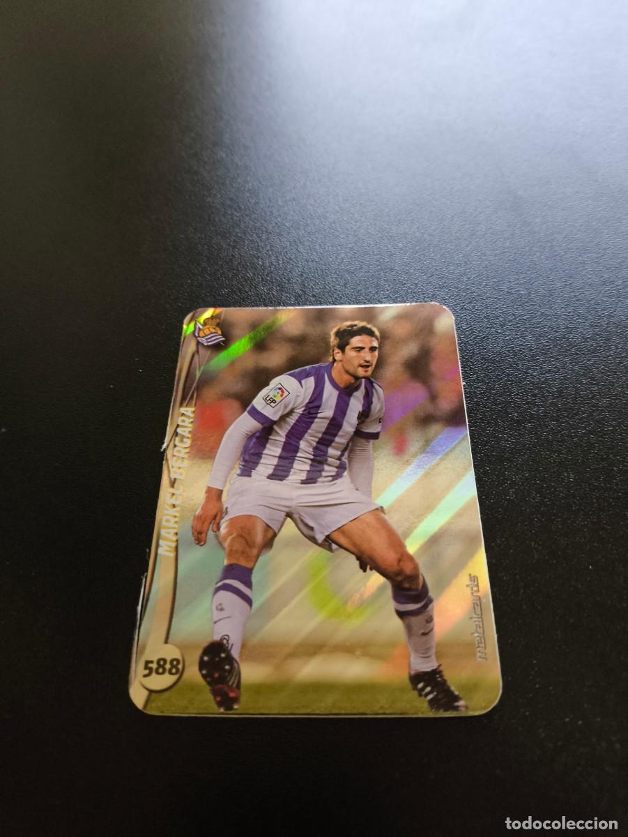 Cromos de F&uacute;tbol: 588 MARKEL BERGARA REAL SOCIEDAD BRILLO RAYAS PLATA MUNDICROMO LIGA 2014 2015 14 15 NO PANINI ESTE