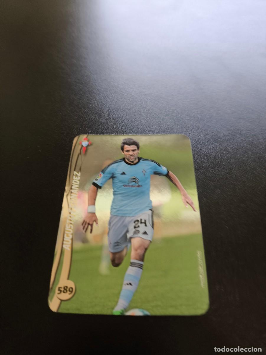 Cromos de F&uacute;tbol: 589 AUGUSTO FERNANDEZ CELTA BRILLO LISO PLATA MUNDICROMO LIGA 2014 2015 14 15 NO PANINI ESTE