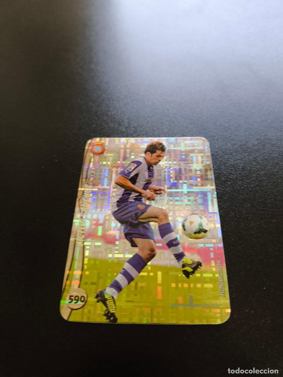 Cromos de F&uacute;tbol: 590 VICTOR SANCHEZ ESPANYOL BRILLO TETRIS PLATA MUNDICROMO LIGA 2014 2015 14 15 NO PANINI ESTE