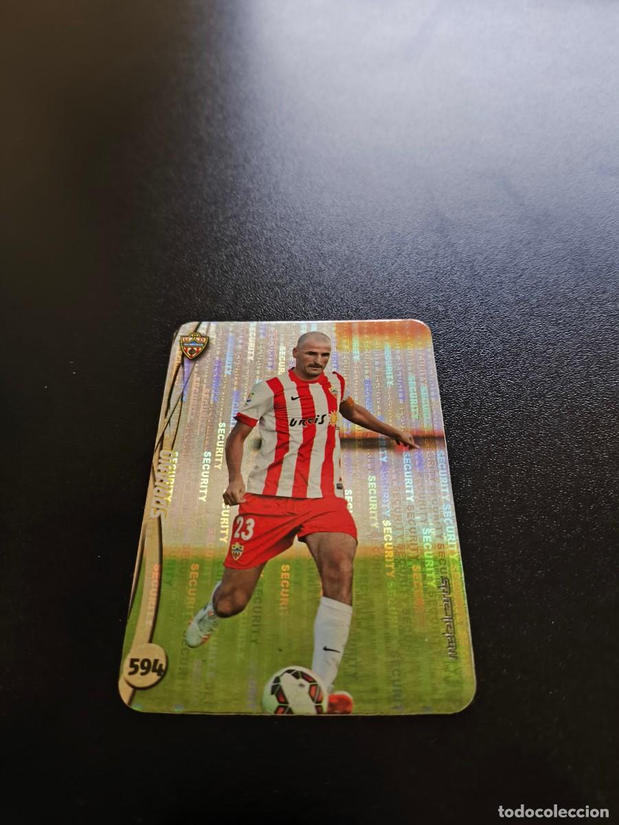 Cromos de F&uacute;tbol: 594 SORIANO ALMERIA BRILLO SECURITY PLATA MUNDICROMO LIGA 2014 2015 14 15 NO PANINI ESTE