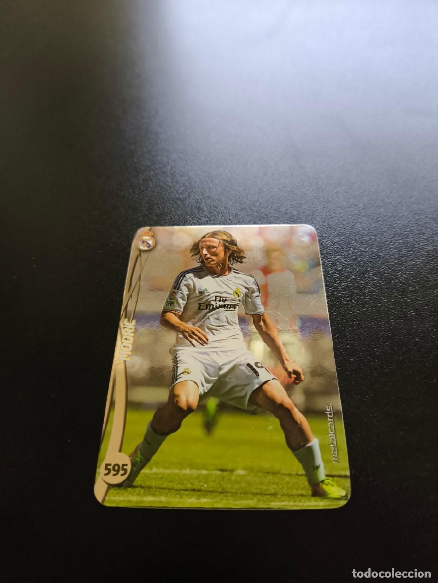 Figurine di Calcio: 595 LUKA MODRIC REAL MADRID BRILLO LISO PLATA MUNDICROMO LIGA 2014 2015 14 15 NO PANINI ESTE