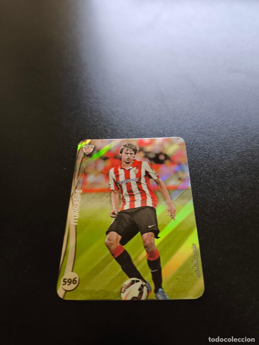 Cromos de F&uacute;tbol: 596 ITURRASPE ATHLETIC DE BILBAO BRILLO RAYAS PLATA MUNDICROMO LIGA 2014 2015 14 15 NO PANINI ESTE