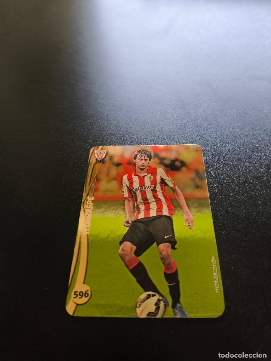 Cromos de F&uacute;tbol: 596 ITURRASPE ATHLETIC DE BILBAO BRILLO LISO DORADO MUNDICROMO LIGA 2014 2015 14 15 NO PANINI ESTE