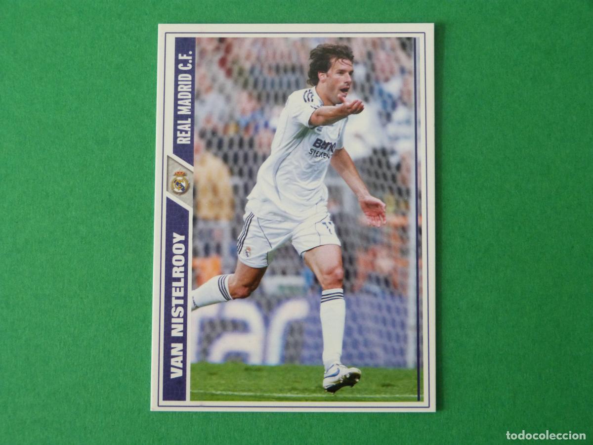 Cromos de F&uacute;tbol: TRADING CARD FUTBOL VAN NISTELROOY REAL MADRID C.F. N&ordm; 24 FICHAS LIGA MUNDICROMO 2007-2008/07-08