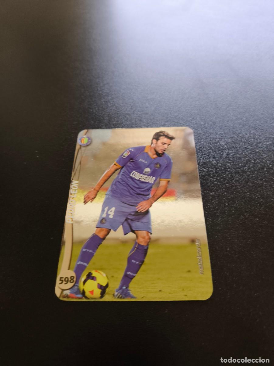 Cromos de F&uacute;tbol: 598 PEDRO LEON GETAFE BRILLO LISO PLATA MUNDICROMO LIGA 2014 2015 14 15 NO PANINI ESTE